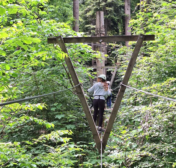 KI-Bild: Jugendliche geben sich auf dem Schulhof in Mellikon die Hand um sich zu verabschieden.